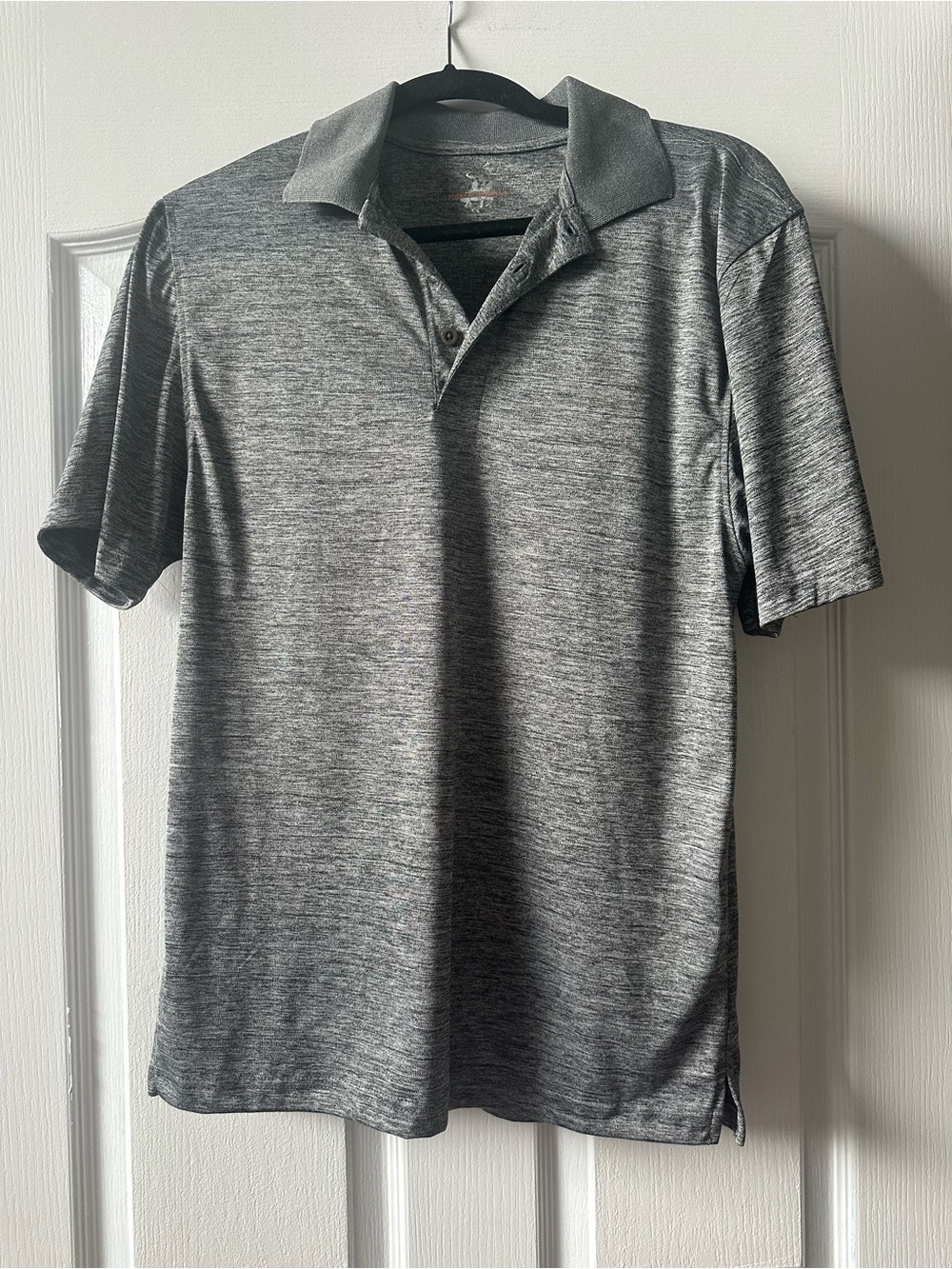 Beverly Hills Polo Club Men's Heather Gray Performance Polo